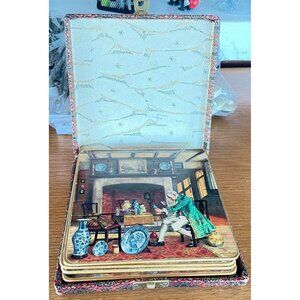 Set of 6 WIN-EL-WARE Vintage Coasters Barware Made in England in Hardcase